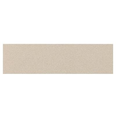 Daltile Colorbody Porcelain Identity Bistro Cream Grooved 4 in. x 24 in. Floor Bullnose MY31S44F91P1