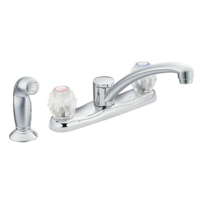 MOEN Kitchen Faucets. Chateau 2-Handle Kitchen Faucet Featuring Hydrolock Installation in Chrome