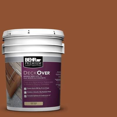 BEHR Premium DeckOver 5-gal. #SC-122 Redwood Naturaltone Wood and Concrete Paint S0109605