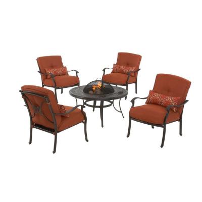 Patio Seating Sets on Spring 5 Piece Deep Seating Patio Fire Pit Set Ac Set 1149 5   Coupons