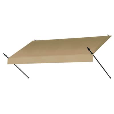 Awnings in a Box 8 ft. Designer Awning 25 in. Projection in Sand470005  The Home Depot