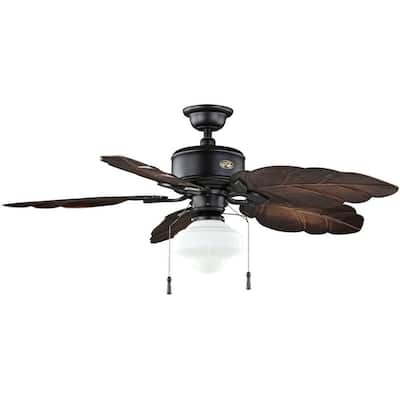 ... 52 in. Natural Iron Indoor/Outdoor Ceiling Fan-58020 - The Home Depot