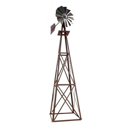 Large Bronze Powder Coated Backyard Windmill-BYW0004 - The Home Depot
