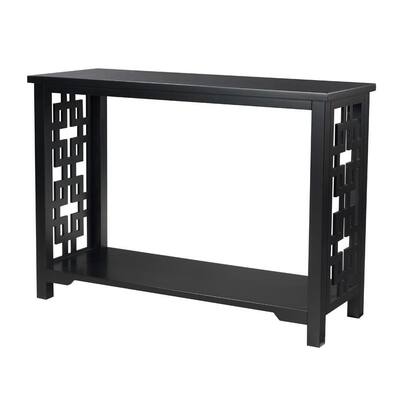 Home Decorators Collection Knot Black Console Table