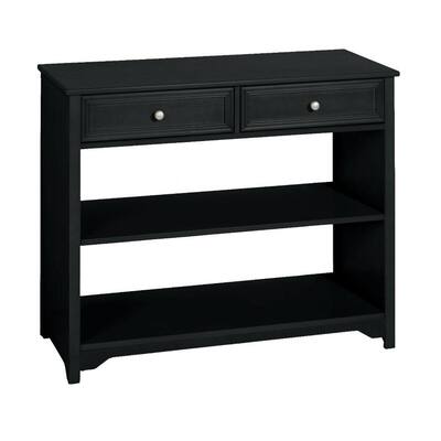 Home Decorators Collection Oxford Black 2-Drawer Console Table