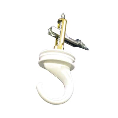 Cobra Anchors 90 lb. White Steel Ceiling Swivel Driller Hook-59908 ...