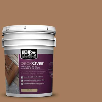 BEHR Premium DeckOver 5-gal. #SC-158 Golden Beige Wood and Concrete Paint S0111905