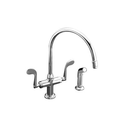 KOHLER Kitchen Faucets. Essex 1-Hole 2-Handle Pull-Out Sprayer Kitchen Faucet in Polished Chrome