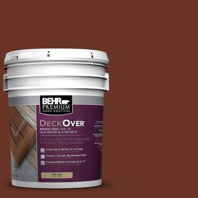 BEHR Premium DeckOver 5-gal. #SC-118 Terra Cotta Wood and Concrete Paint S0109205