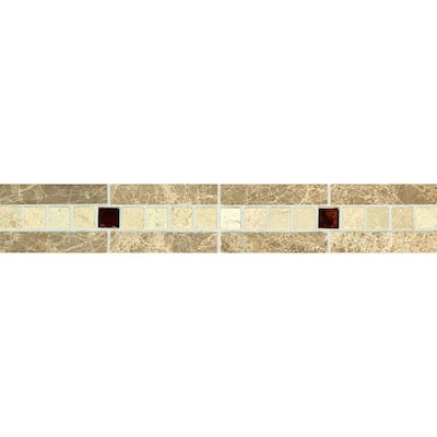 Daltile 2 in. x 12 in. Copper Mystery Decorative Wall Accent ST66212DCOCC1L