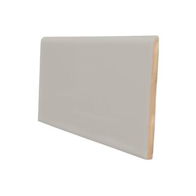 U.S. Ceramic Tile Color Collection Bright Taupe 3 in. x 6 in. Ceramic Surface Bullnose Wall Tile U789-S4369