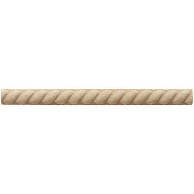 Weybridge 1/2 in. x 6 in. Cast Stone Rope Liner Travertine Tile (18 pieces / case) SL407-01HD