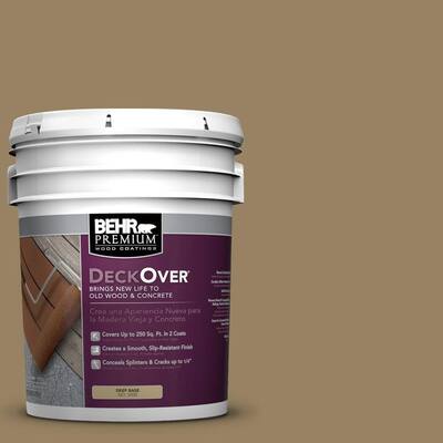 BEHR Premium DeckOver 5-gal. #SC-121 Sandal Wood and Concrete Paint S0109505