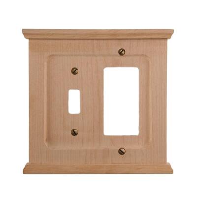 Unfinished Wood Products on Mantel Wood Wallplate  Unfinished  Toggle Rocker