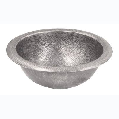 Barclay Products Undermount Bathroom Sink Basin in Hammered Pewter 6722-PE