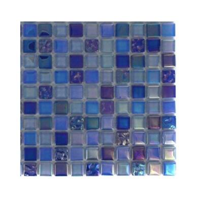 Splashback Glass Tile Capriccio Battipaglia Glass Floor and Wall Tile - 6 in. x 6 in. Tile Sample L2A10 GLASS TILE