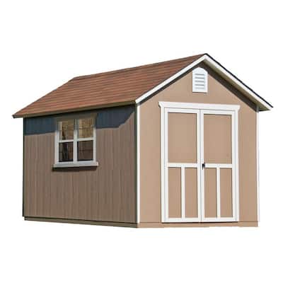 Handy Home Products Meridian 8 ft. x 12 ft. Wood Storage Shed