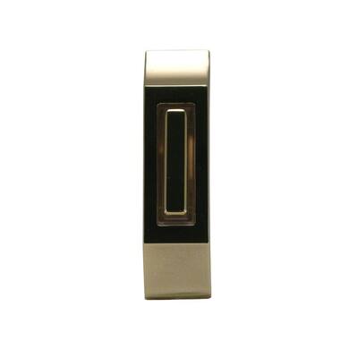 UPC 853009001581 product image for IQ America Lighting Wall Plates Wired Lighted Doorbell Push Button - Polished Br | upcitemdb.com
