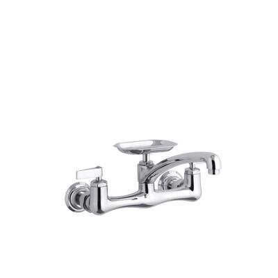 KOHLER Kitchen Faucets. Clearwater 8 in. 2-Handle Wall-Mount Kitchen Faucet in Polished Chrome