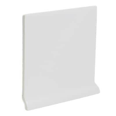 U.S. Ceramic Tile Color Collection Bright Tender Gray 4-1/4 in. x 4-1/4 in. Ceramic Stackable Left Cove Base Wall Tile 761-STCL3401