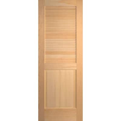  Solid Core Unfinished Pine Interior Door Slab243175  The Home Depot