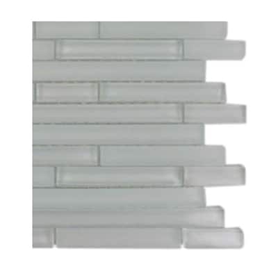 Splashback Glass Tile Temple Floes Glass Tile - 6 in. x 6 in. Tile Sample R3A3