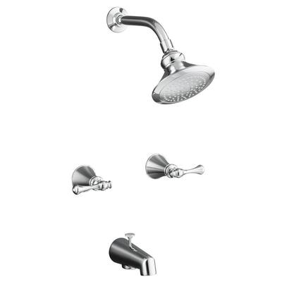 Kohler Bath Accessories on Kohler Revival Bath And Shower Faucet With Traditional 2 Lever Handles