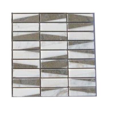 Splashback Glass Tile Great Charlemagne Marble Floor and Wall Tile - 6 in. x 6 in. Tile Sample C1A11 MARBLE TILE
