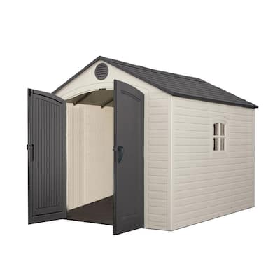 Lifetime 8 ft. x 10 ft. Storage Plastic Shed-60115 - The Home Depot