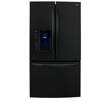 LG 30 Cu Ft Black French Door Bottom Freezer Refrigerator - LFX31925SB