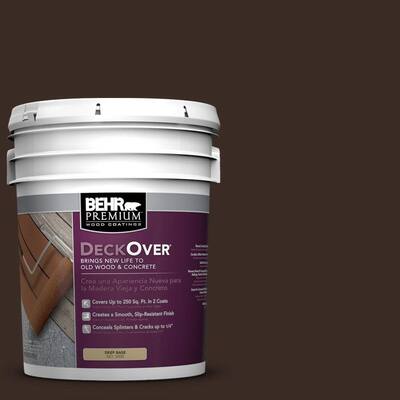 BEHR Premium DeckOver 5-gal. #SC-103 Coffee Wood and Concrete Paint S0107905