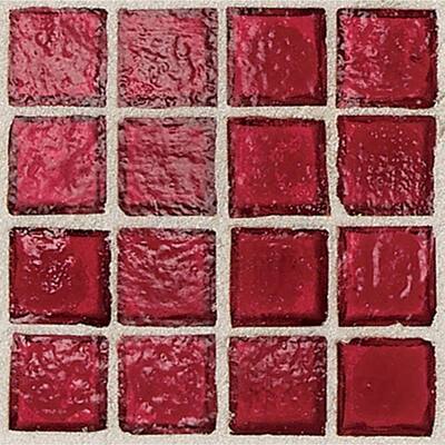 Daltile Egyptian Glass Crimson 12 in. x 12 in. Glass Mosaic Wall Tile EG0511PM1P