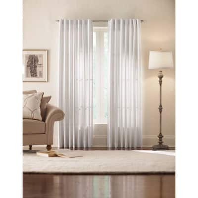 Day And Night Curtain White Tab Top Valance