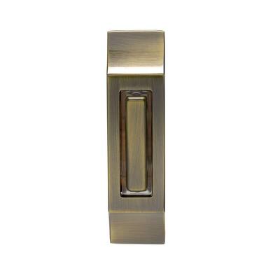 UPC 853009001604 product image for IQ America Lighting Wall Plates Wired Lighted Doorbell Push Button - Antique Bra | upcitemdb.com