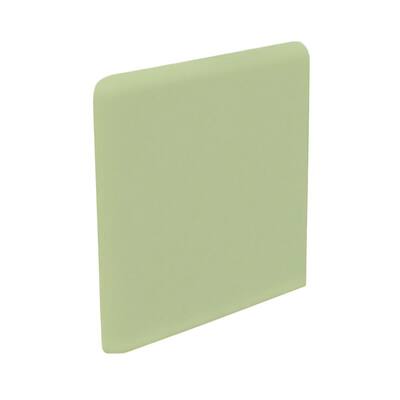 U.S. Ceramic Tile Color Collection Matte Spring Green 3 in. x 3 in. Ceramic Surface Bullnose Corner Wall Tile U211-SN4339