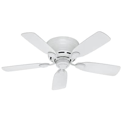 ... Profile 42 in. Indoor Snow White Ceiling Fan-51059 - The Home Depot