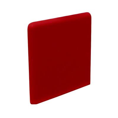 U.S. Ceramic Tile Color Collection Bright Red Pepper 3 in. x 3 in. Ceramic Surface Bullnose Corner Wall Tile U739-SN4339