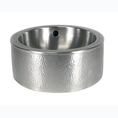 Barclay Products Vessel Sink in Hammered Pewter 6851-PE