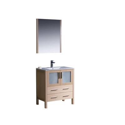 Fresca Torino 30-inch Light Oak Modern Bathroom Vanity with Undermount Sink