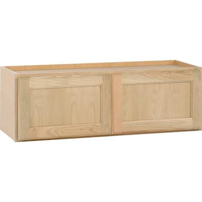 Unfinished  Cabinets on Unfinished Oak Kitchen Wall Cabinet W3612ohd At The Home Depot