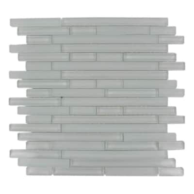 Splashback Glass Tile 12 in. x 12 in. Glass Mosaic Floor and Wall Tile TEMPLE FLOES