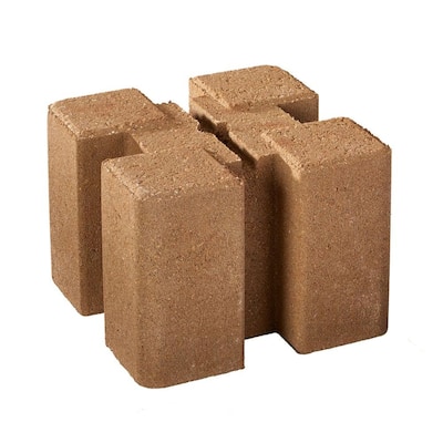 Oldcastle 7.75 in. x 5.5 in. Tan Brown Concrete Planter Wall Block