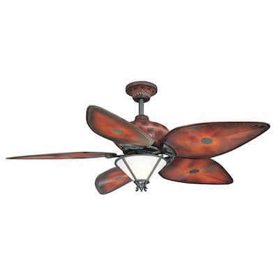 Hampton Bay San Lucas 56 in. Indoor/Outdoor Natural Iron Ceiling Fan AG523-MH/NI