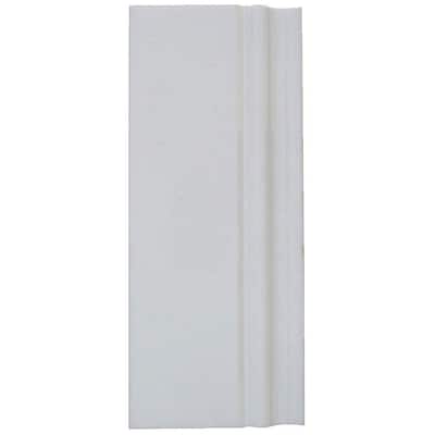 Splashback Glass Tile 5 in. x 12 in. White Thassos Marble Base Molding Floor and Wall Tile WHITE THASSOS BASE MOLDING