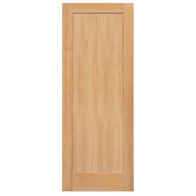 Flat wood door