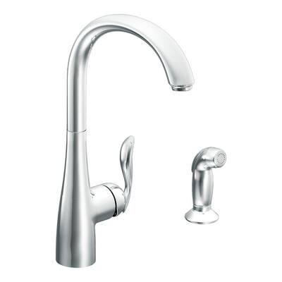 MOEN Kitchen Faucets. Arbor Single-Handle High Arc Kitchen Faucet in Chrome