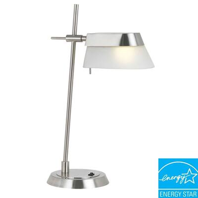 Cal Lighting Desk Lamp - Brushed Steel, BO-2122TB