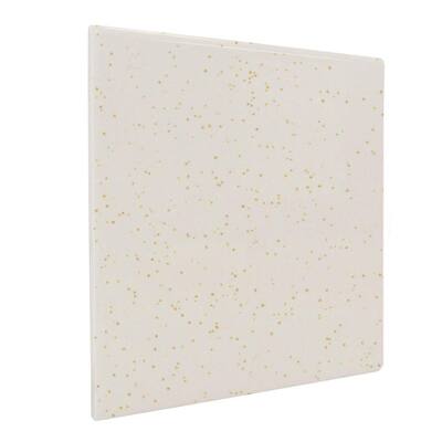 U.S. Ceramic Tile Bright Gold Dust 6 in. x 6 in. Ceramic Surface Bullnose Corner Wall Tile N871-SN4669