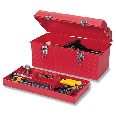 CONTICO Portable Tool Box,20"Wx9-3/4"Dx10-1/2"H Black 8200GY