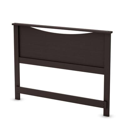 South Shore Step One Full Panel Headboard in Chocolate